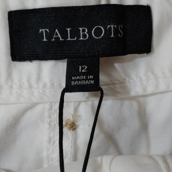 Talbots 🆕 Heritage Tie Waist Crop Pants 12 - Picture 9 of 11